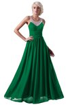 ColsBM Cora Green Cute A-line Scoop Sleeveless Zipper Beading Plus Size Bridesmaid Dresses