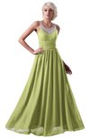 ColsBM Cora Lime Sherbet Cute A-line Scoop Sleeveless Zipper Beading Plus Size Bridesmaid Dresses