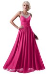 ColsBM Cora Rose Pink Cute A-line Scoop Sleeveless Zipper Beading Plus Size Bridesmaid Dresses