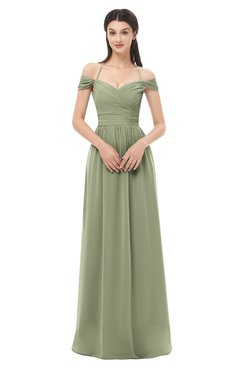 ColsBM Amirah Bog Bridesmaid Dresses Halter Zip up Pleated Floor Length Elegant Short Sleeve