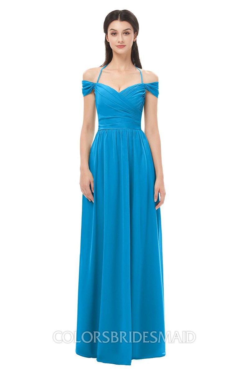 ColsBM Amirah Cornflower Blue Bridesmaid Dresses ColorsBridesmaid