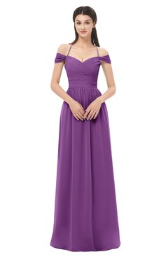 ColsBM Amirah Dahlia Bridesmaid Dresses Halter Zip up Pleated Floor Length Elegant Short Sleeve