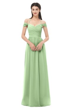 ColsBM Amirah Gleam Bridesmaid Dresses Halter Zip up Pleated Floor Length Elegant Short Sleeve