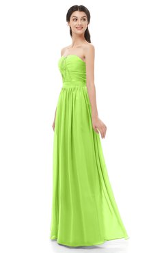 ColsBM Esme Bright Green Bridesmaid Dresses Zip up A-line Floor Length Sleeveless Simple Sweetheart