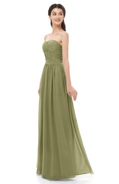 ColsBM Esme Cedar Bridesmaid Dresses Zip up A-line Floor Length Sleeveless Simple Sweetheart