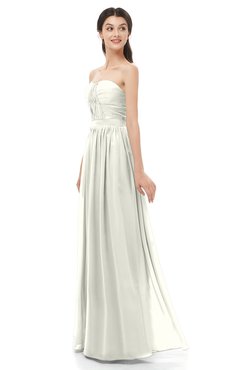 ColsBM Esme Cream Bridesmaid Dresses Zip up A-line Floor Length Sleeveless Simple Sweetheart