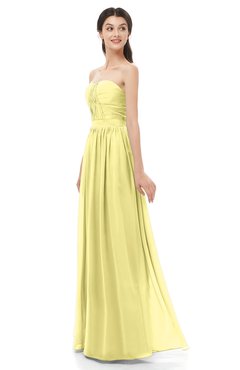 ColsBM Esme Daffodil Bridesmaid Dresses Zip up A-line Floor Length Sleeveless Simple Sweetheart