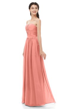 ColsBM Esme Desert Flower Bridesmaid Dresses Zip up A-line Floor Length Sleeveless Simple Sweetheart