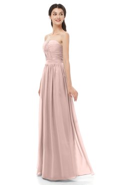 ColsBM Esme Dusty Rose Bridesmaid Dresses Zip up A-line Floor Length Sleeveless Simple Sweetheart