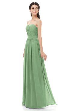 ColsBM Esme Fair Green Bridesmaid Dresses Zip up A-line Floor Length Sleeveless Simple Sweetheart