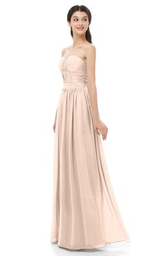 ColsBM Esme Fresh Salmon Bridesmaid Dresses Zip up A-line Floor Length Sleeveless Simple Sweetheart