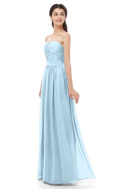 ColsBM Esme Ice Blue Bridesmaid Dresses Zip up A-line Floor Length Sleeveless Simple Sweetheart