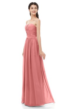ColsBM Esme Lantana Bridesmaid Dresses Zip up A-line Floor Length Sleeveless Simple Sweetheart