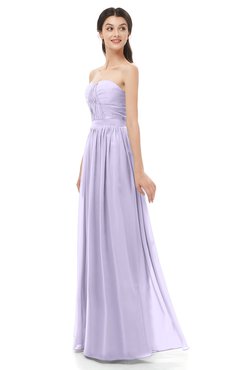 ColsBM Esme Light Purple Bridesmaid Dresses Zip up A-line Floor Length Sleeveless Simple Sweetheart