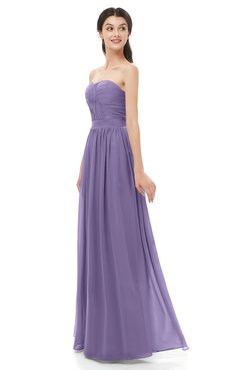 ColsBM Esme Lilac Bridesmaid Dresses Zip up A-line Floor Length Sleeveless Simple Sweetheart