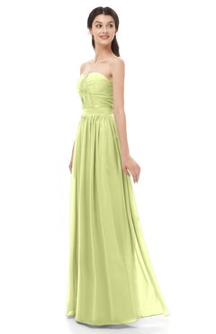ColsBM Esme Lime Green Bridesmaid Dresses Zip up A-line Floor Length Sleeveless Simple Sweetheart