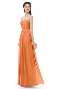 ColsBM Esme Mango Bridesmaid Dresses Zip up A-line Floor Length Sleeveless Simple Sweetheart