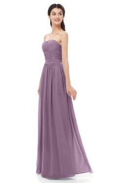 ColsBM Esme Mauve Bridesmaid Dresses Zip up A-line Floor Length Sleeveless Simple Sweetheart