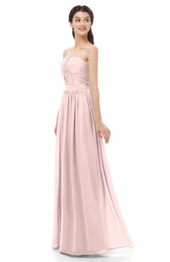 ColsBM Esme Pastel Pink Bridesmaid Dresses Zip up A-line Floor Length Sleeveless Simple Sweetheart