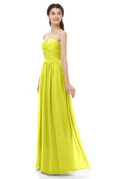 ColsBM Esme Sulphur Spring Bridesmaid Dresses Zip up A-line Floor Length Sleeveless Simple Sweetheart
