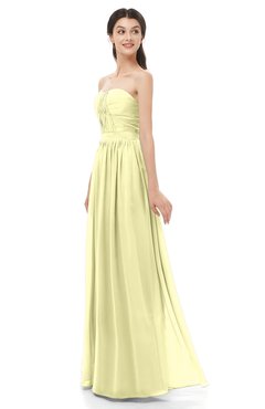 ColsBM Esme Wax Yellow Bridesmaid Dresses Zip up A-line Floor Length Sleeveless Simple Sweetheart