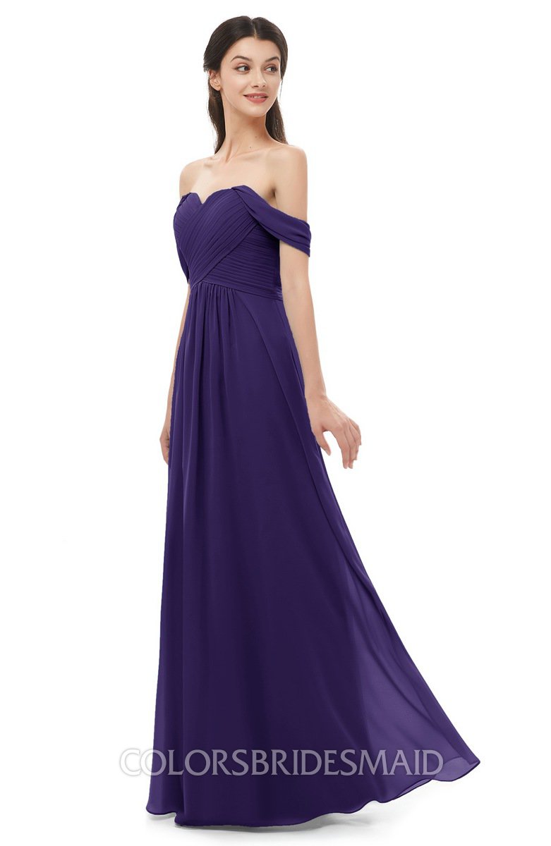 Purple Floor Length Bridesmaid Dresses ...