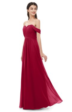 ColsBM Sylvia Scooter Bridesmaid Dresses Mature Floor Length Sweetheart Ruching A-line Zip up