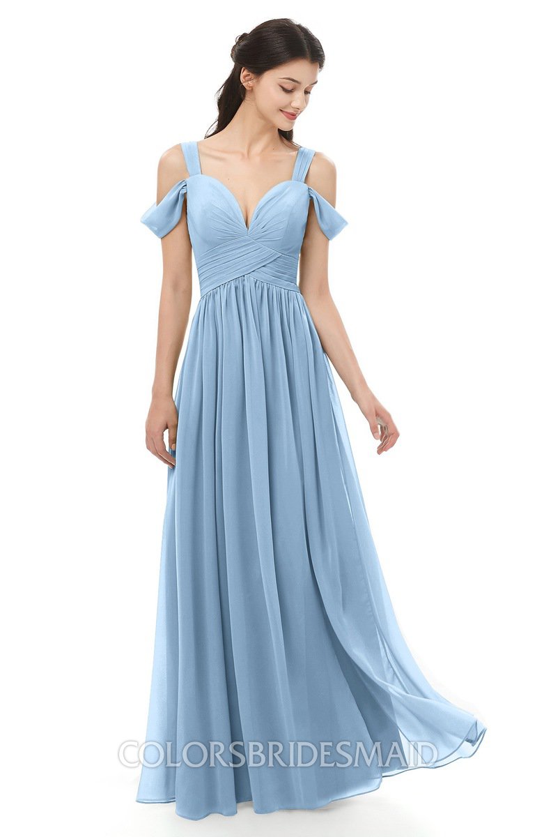 ColsBM Raven Dusty Blue Bridesmaid Dresses - ColorsBridesmaid