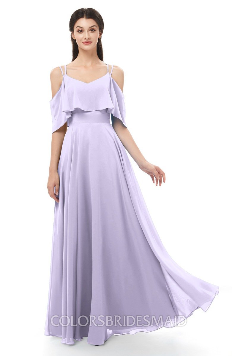 pastel lilac bridesmaid dresses