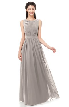ColsBM Briar Fawn Bridesmaid Dresses Sleeveless A-line Pleated Floor Length Elegant Bateau