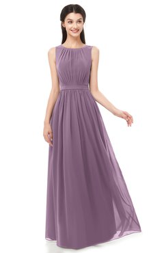 ColsBM Briar Valerian Bridesmaid Dresses Sleeveless A-line Pleated Floor Length Elegant Bateau
