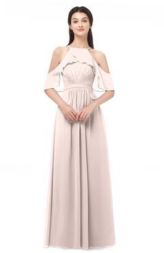 ColsBM Andi Silver Peony Bridesmaid Dresses Zipper Off The Shoulder Elegant Floor Length Sash A-line