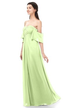 ColsBM Arden Butterfly Bridesmaid Dresses Ruching Floor Length A-line Off The Shoulder Backless Cute