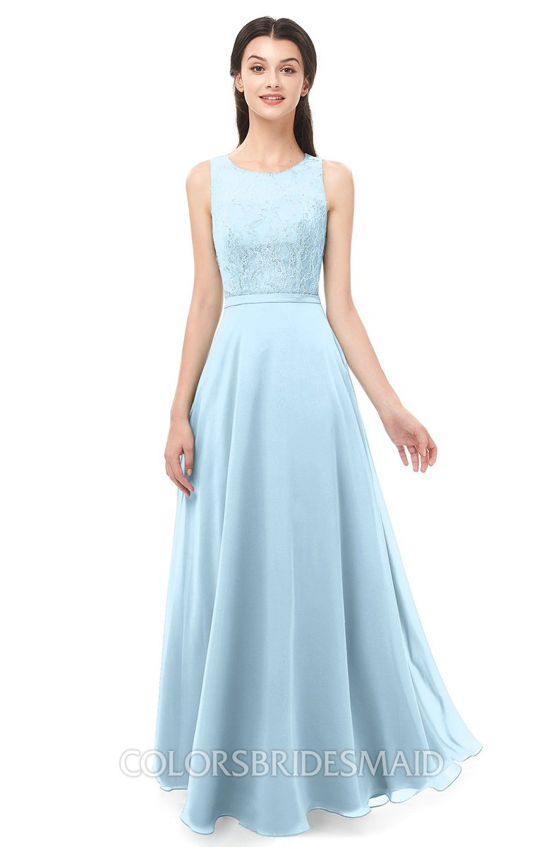 simple blue bridesmaid dresses