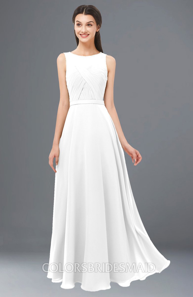 a line floor length dress