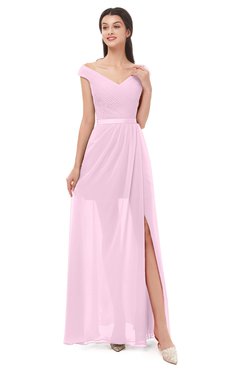 ColsBM Ariel Fairy Tale Bridesmaid Dresses A-line Short Sleeve Off The Shoulder Sash Sexy Floor Length