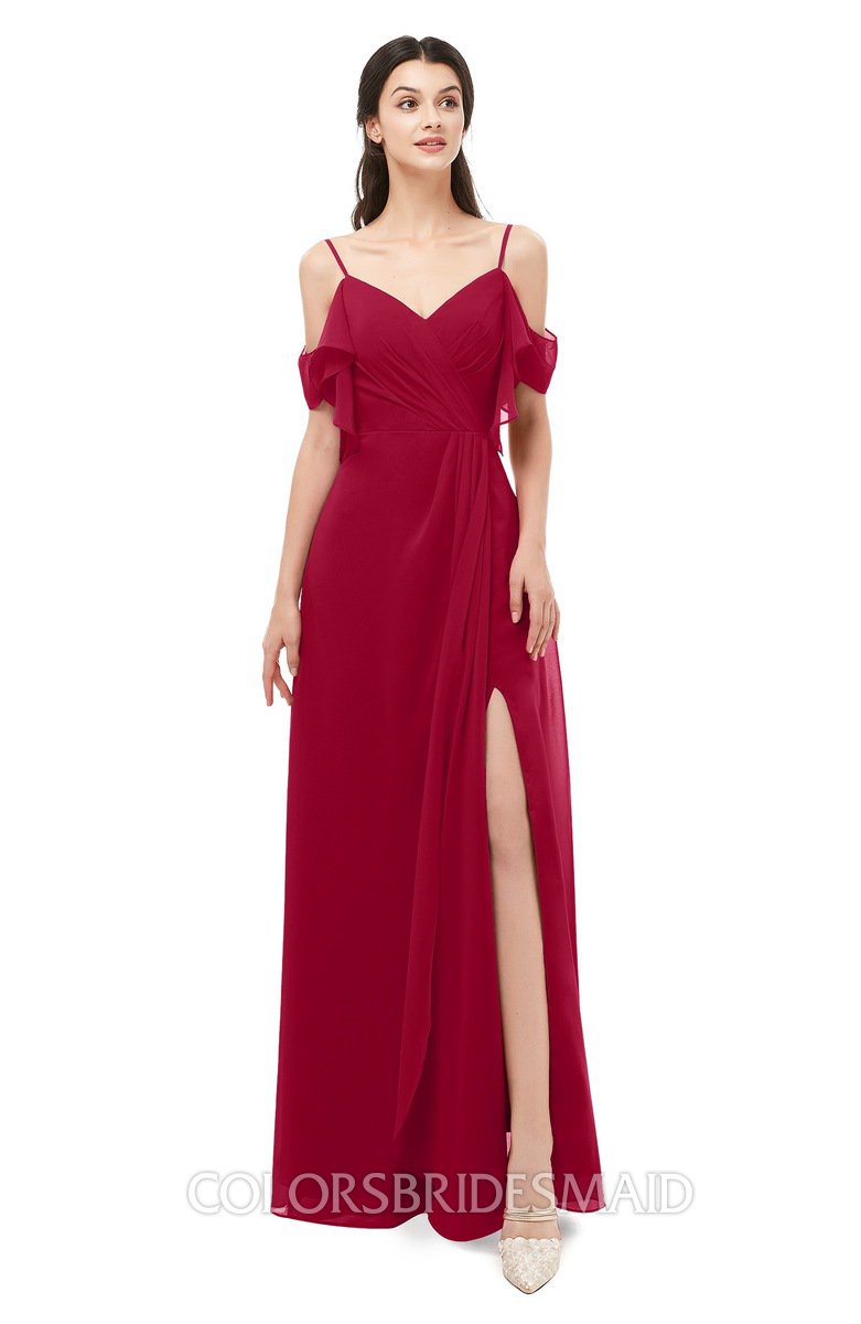 ColsBM Blair Dark Red Bridesmaid Dresses ColorsBridesmaid