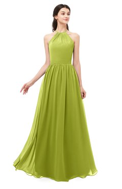 ColsBM Irene Green Oasis Bridesmaid Dresses Sleeveless Halter Criss-cross Straps Sexy A-line Sash