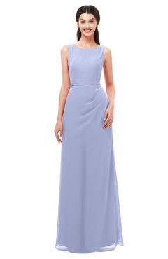 ColsBM Livia Blue Heron Bridesmaid Dresses Sleeveless A-line Traditional Pick up Floor Length Sabrina