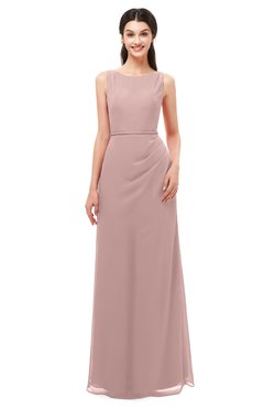 ColsBM Livia Blush Pink Bridesmaid Dresses Sleeveless A-line Traditional Pick up Floor Length Sabrina