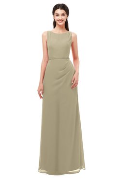 ColsBM Livia Candied Ginger Bridesmaid Dresses Sleeveless A-line Traditional Pick up Floor Length Sabrina