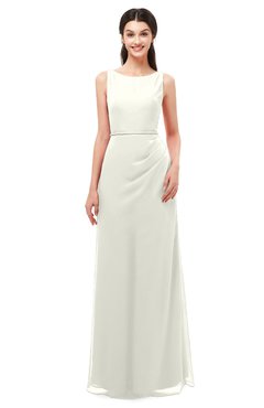 ColsBM Livia Cream Bridesmaid Dresses Sleeveless A-line Traditional Pick up Floor Length Sabrina