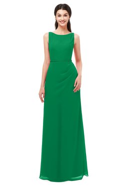 ColsBM Livia Green Bridesmaid Dresses Sleeveless A-line Traditional Pick up Floor Length Sabrina