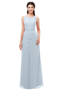 ColsBM Livia Illusion Blue Bridesmaid Dresses Sleeveless A-line Traditional Pick up Floor Length Sabrina