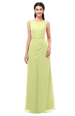 ColsBM Livia Lime Green Bridesmaid Dresses Sleeveless A-line Traditional Pick up Floor Length Sabrina