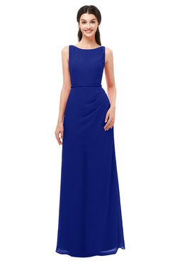 ColsBM Livia Nautical Blue Bridesmaid Dresses Sleeveless A-line Traditional Pick up Floor Length Sabrina