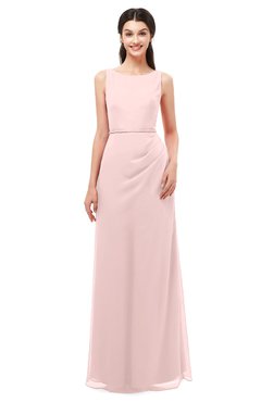 ColsBM Livia Pastel Pink Bridesmaid Dresses Sleeveless A-line Traditional Pick up Floor Length Sabrina