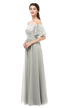 ColsBM Ingrid Platinum Bridesmaid Dresses Half Backless Glamorous A-line Strapless Short Sleeve Pleated