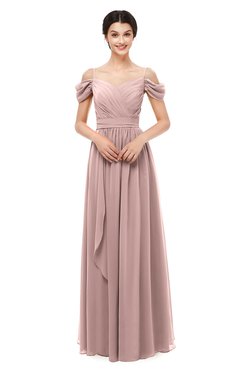 ColsBM Skylar Blush Pink Bridesmaid Dresses Spaghetti Sexy Zip up Floor Length A-line Pleated
