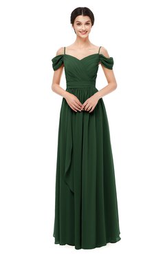 ColsBM Skylar Hunter Green Bridesmaid Dresses Spaghetti Sexy Zip up Floor Length A-line Pleated